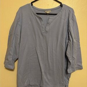 Orvis Women's Light Blue Blouse